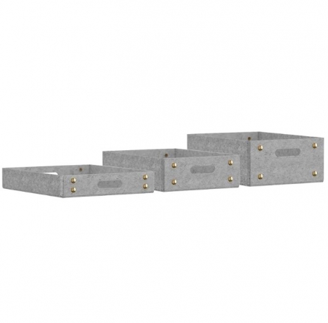 Набор органайзеров для хранения Felt Tray, серый, 3 шт. Umage