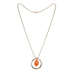 Колье ORANGE OPAL