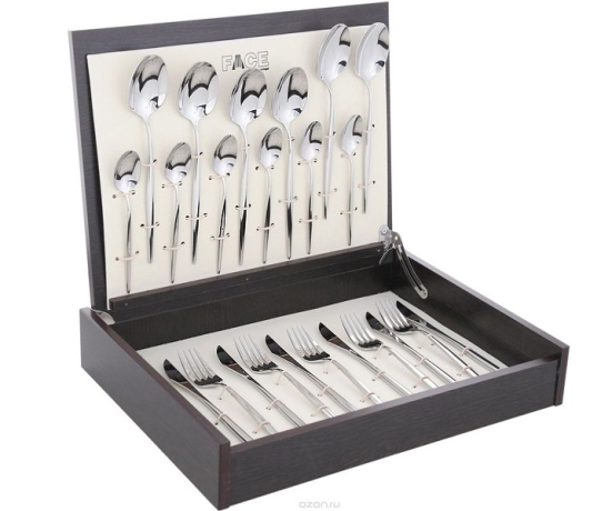 Набор столовых приборов Cosmos, 6 персон, 24 предмета, Face