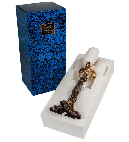 WS-689/ 2 Канделябр в древнеримском стиле "Девушка"