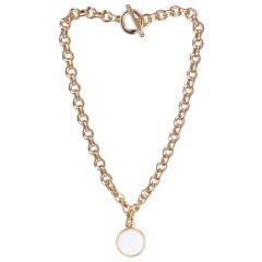 Колье Bella White Shell BL6009 G Fiore Luna