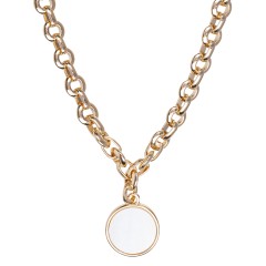 Колье Bella White Shell BL6009 G Fiore Luna