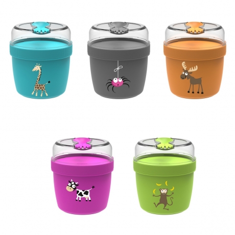 Ланч-бокс с охлаждающим элементом N'ice Cup™ Giraffe бирюзовый