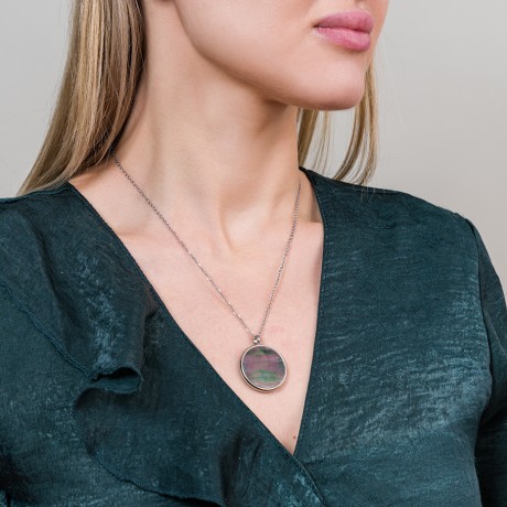 Колье SHELL BP01734-1 BW/S Fiore Luna	