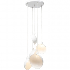 Люстра Kettle, коллекция "Котелок" 60*150*60, Сталь, Белый