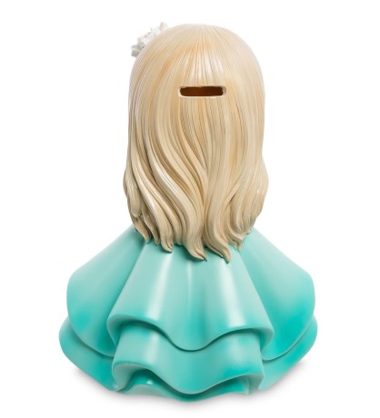 MF- 10 Копилка средняя "Девочка в голубом платье"