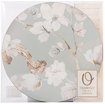 Набор из 4 подставок, 29х29 см. Duck Egg Floral Kitchen Craft