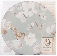 Набор из 4 подставок, 29х29 см. Duck Egg Floral Kitchen Craft