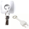 Брелок+держатель для ключа Unplug белый