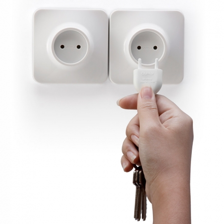 Брелок+держатель для ключа Unplug белый