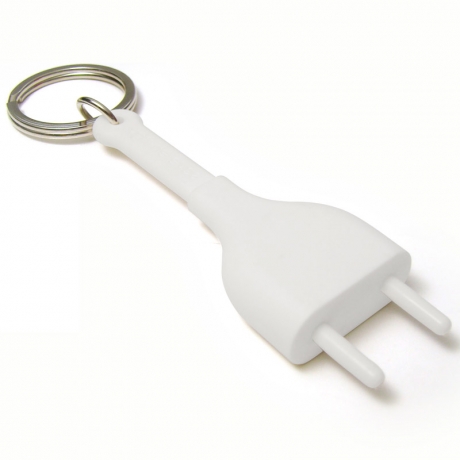Брелок+держатель для ключа Unplug белый