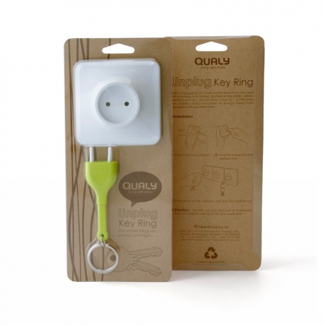 Брелок+держатель для ключа Unplug белый