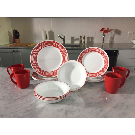 Тарелка обеденная, 27 см. Brushed Red Corelle