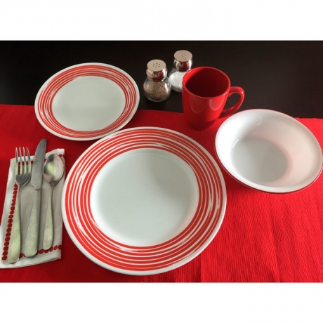 Тарелка обеденная, 27 см. Brushed Red Corelle