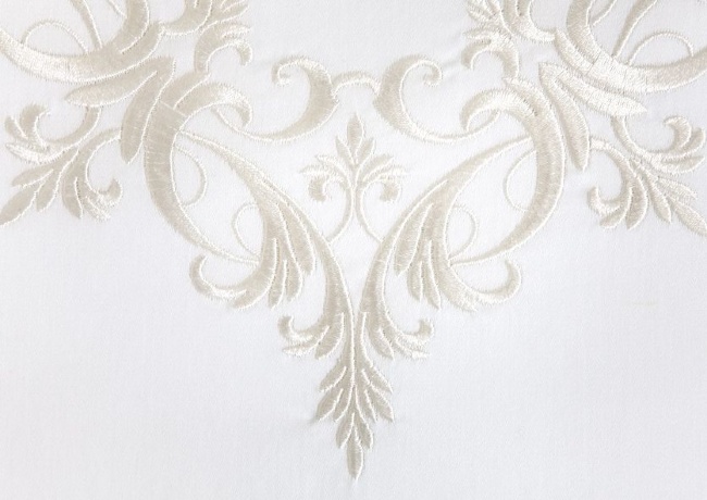 Пододеяльник "ROCOCO", сатин-жаккард, 200х220см. белый, BOVI