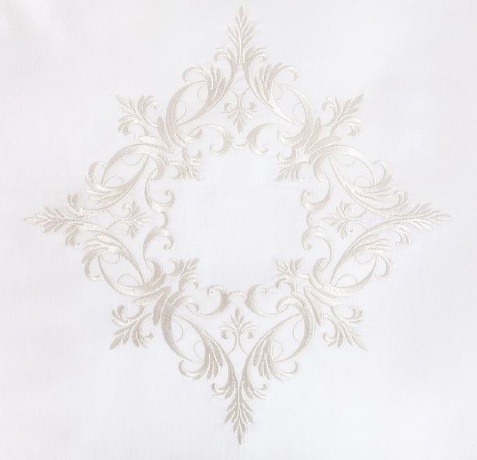 Пододеяльник "ROCOCO", сатин-жаккард, 200х220см. белый, BOVI