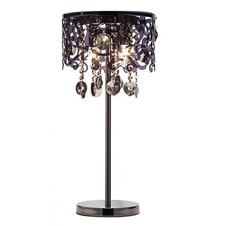 Настольная лампа Abbie Чёрная, 23х47х23 см.