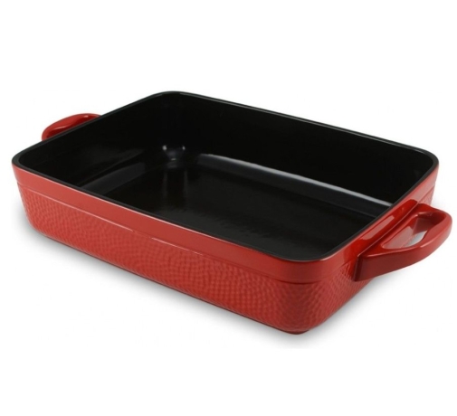 Сковорода квадратная, 26х26 см. красный, LAVA