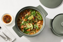 Кастрюля, 3 л, с крышкой, фарфор P, серо-зеленая, Indulgence, Maxwell &amp; Williams