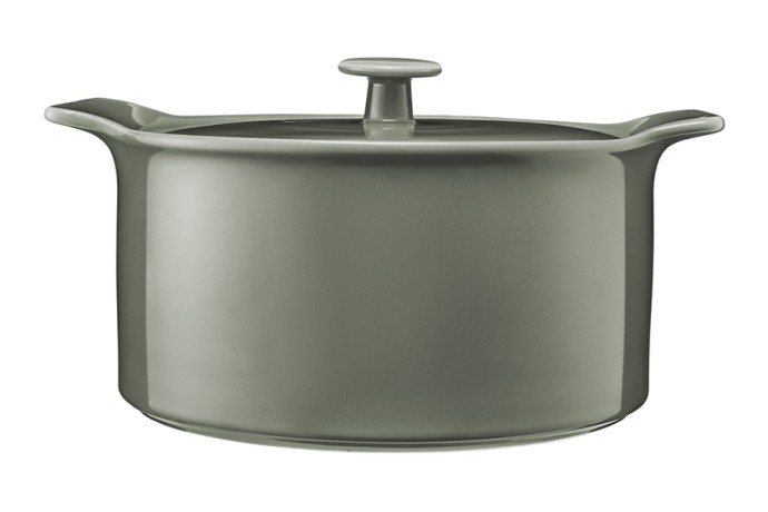 Кастрюля, 3 л, с крышкой, фарфор P, серо-зеленая, Indulgence, Maxwell & Williams