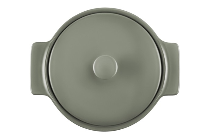 Кастрюля, 3 л, с крышкой, фарфор P, серо-зеленая, Indulgence, Maxwell & Williams