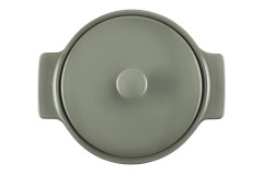 Кастрюля, 3 л, с крышкой, фарфор P, серо-зеленая, Indulgence, Maxwell &amp; Williams