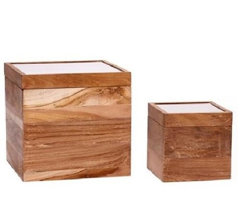 Набор из 2х коробок для хранения, 15/23 см. Hubsch