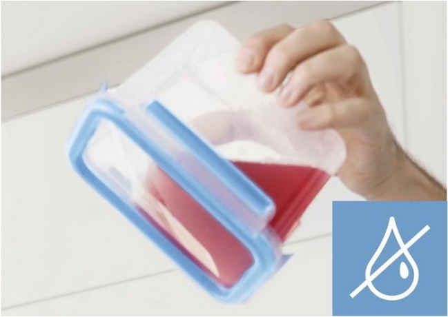 Контейнер пищевой, 0,55 л. голубой, Clip&Close EMSA