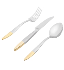 Набор десертных приборов MERCURY GOLD, 18 шт. Hisar
