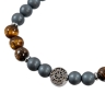 NP-09/4 Браслет из камней "Тигровый глаз"