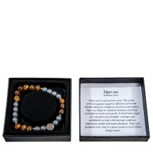 NP-09/4 Браслет из камней "Тигровый глаз"