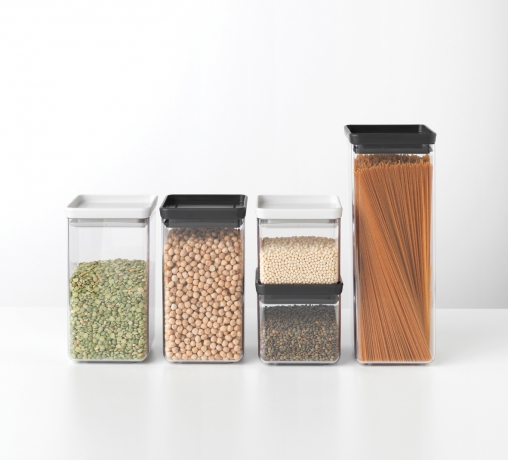 Прямоугольный контейнер (1,6 л), Темно-серый Brabantia