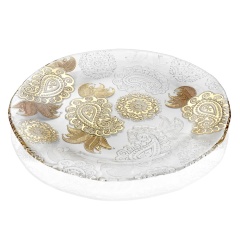 Блюдо широкое плоское, 37 см. Pashmina Gold IVV