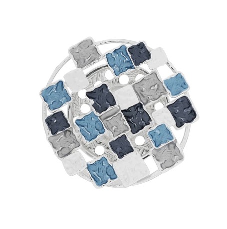 Брошь Мозаика-куб XZ0812.21 BL/S Shadore