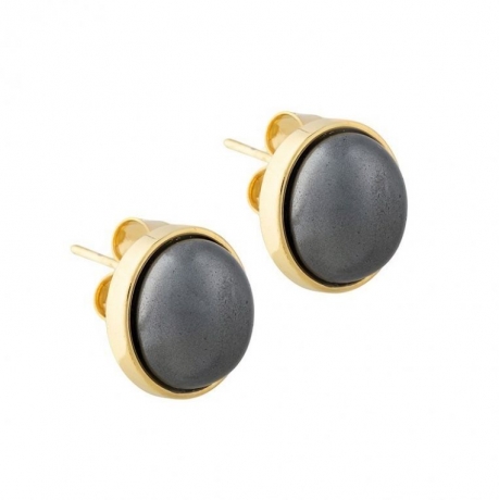 Пусеты Graphite Pearl A0976.3 BW/G Possebon