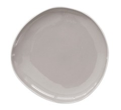 Тарелка закусочная Organica, серая, 22 см. Easy Life