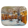 ШК-80/12 Шкатулка "Старая Москва зимой" Николаев  13,0х9,5