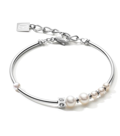 Браслет Asymmetry White-Silver 1102/30-1417 Coeur de Lion