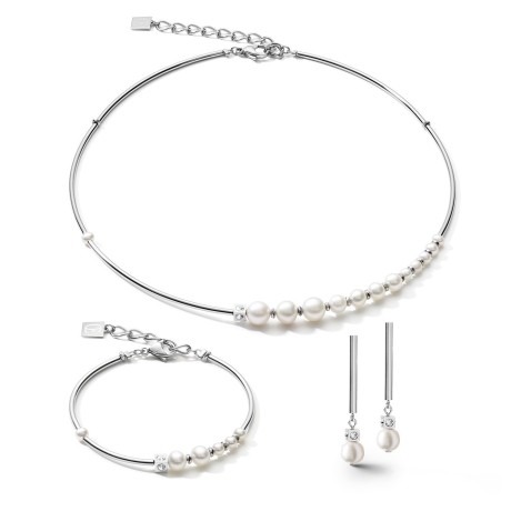 Браслет Asymmetry White-Silver 1102/30-1417 Coeur de Lion