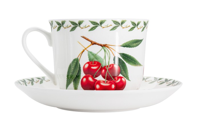 Чашка с блюдцем Вишня в подарочной упаковке, 0.48 л. Maxwell & Williams
