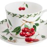 Чашка с блюдцем Вишня в подарочной упаковке, 0.48 л. Maxwell & Williams