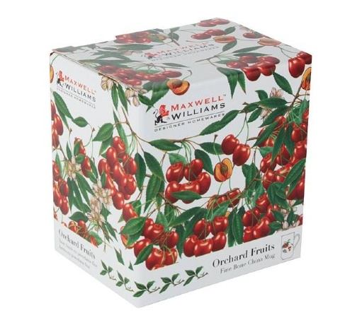 Чашка с блюдцем Вишня в подарочной упаковке, 0.48 л. Maxwell & Williams