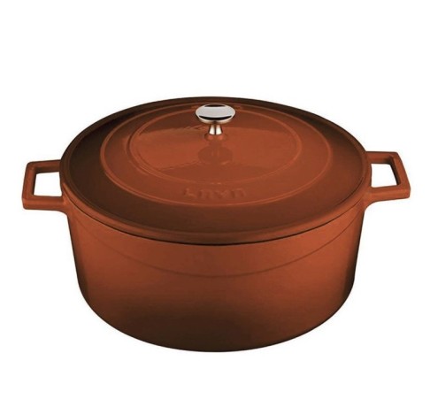 Кастрюля круглая, 22 см. оранжевый, Lava