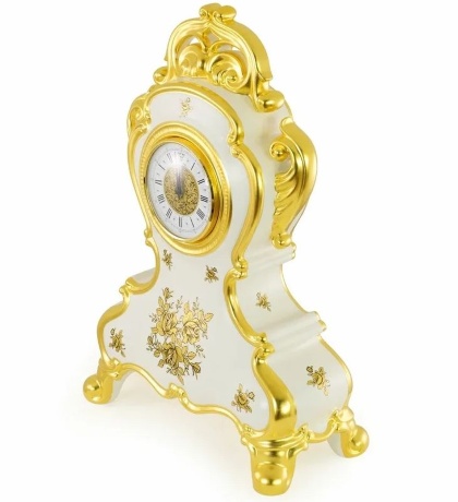 Часы настольные, 30х15х45 см. FIORI GOLD, керамика