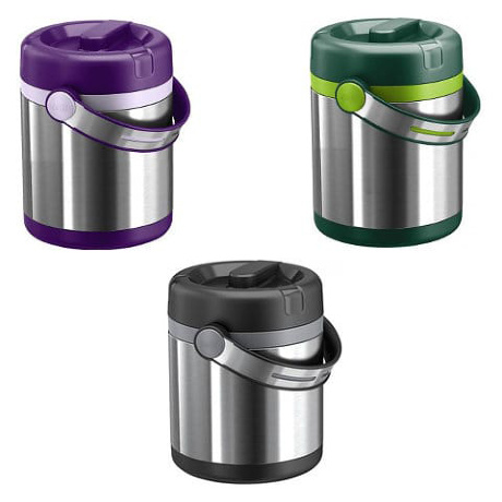 Термос, 1,2 л, Mobility для ланча, серый/сталь, EMSA