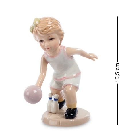 CMS-12/34 Статуэтка Девочка "Игра в боулинг" (Pavone)