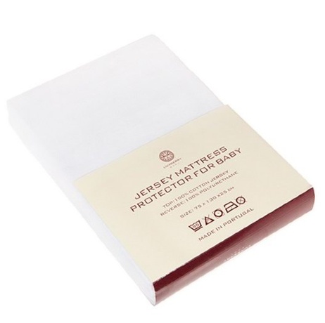 Наматрасник защитный, 130х75х25см. белый, BOVI