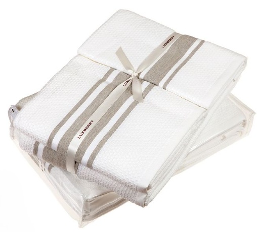 Полотенце "HONEY", 50х100см. цвет:белый/лен, Devilla