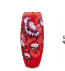 VZ-590 Ваза стеклянная "Жостово" h-260