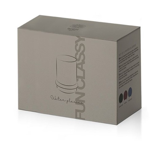 Набор стаканов для воды Fun Classy, лиловый, 0,29 л. 2 шт. Pozzi Milano 1876